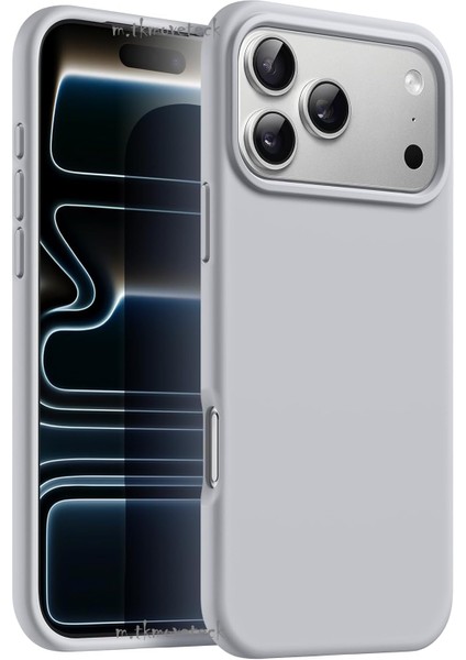 iPhone 17 Pro Kılıf Lansman Kamera Korumalı Içi Kadife Yumuşak Renkli Silikon Mat Hisli Süet Kapak