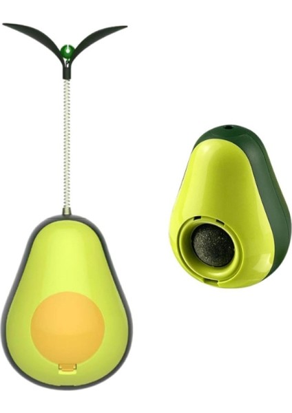 Avokado Şeklinde Kedi Naneli ve Mama Hazneli Kedi Oyuncağı