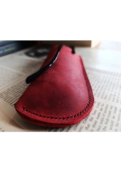 Hakiki Deri Tamamen Emeği 17,5 x 7 cm Gözlük Kılıfı - Kabı A812 modelleri