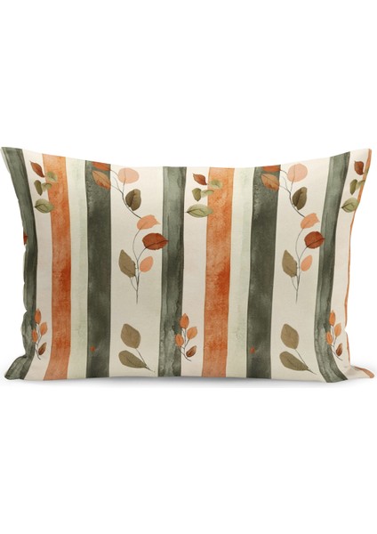 Sonbahar Ekose Serisi Çift Tarafı Baskılı Kırlent Kılıfı (Halloween Autumn Cushion Cover)