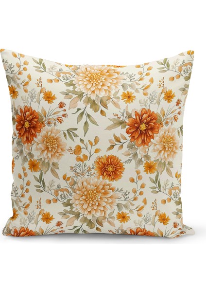 Sonbahar Ekose Serisi Çift Tarafı Baskılı Kırlent Kılıfı (Halloween Autumn Cushion Cover)