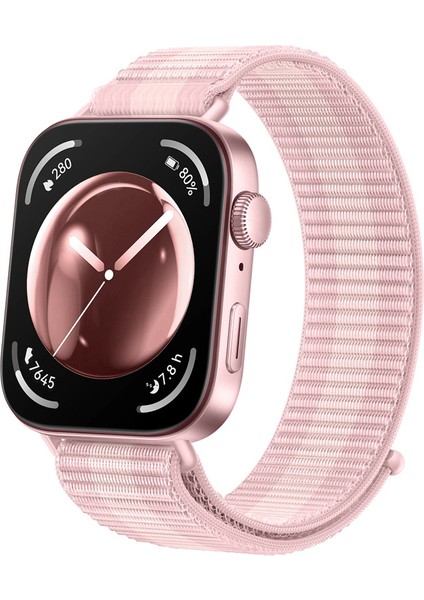 Huawei Fit 4 Pro / Fit 4 / Fit 3 Uyumlu Ince Hasır Örgü Dokuma Cırtlı Kumaş Spor Kordon