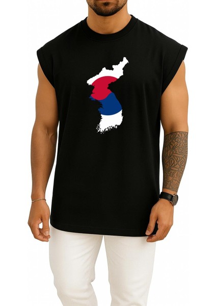 Oversize South Korea Göğüs Tasarımlı Atlet