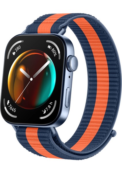 Huawei Fit 4 Pro / Fit 4 / Fit 3 Uyumlu Ince Hasır Örgü Dokuma Cırtlı Kumaş Spor Kordon