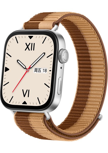 Huawei Fit 4 Pro / Fit 4 / Fit 3 Uyumlu Ince Hasır Örgü Dokuma Cırtlı Kumaş Spor Kordon