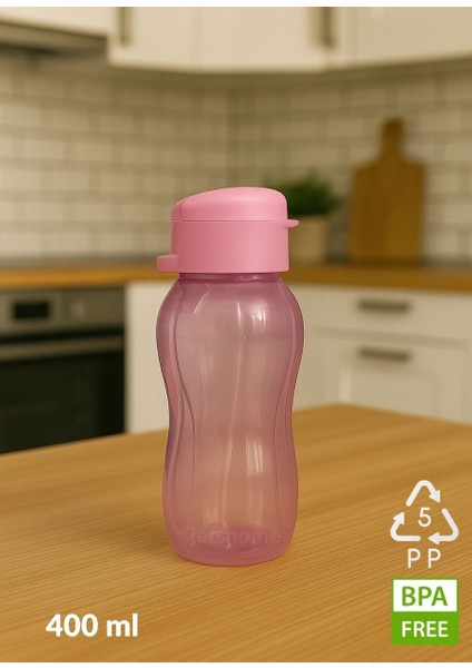 Bpa Free 400 ml Su Şişesi – Kokusuz, Akıtmaz, Pp-5 Suluk, Spor ve Okul Kullanımı