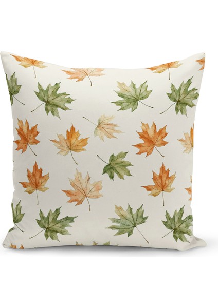 Sonbahar Ekose Serisi Çift Tarafı Baskılı Kırlent Kılıfı (Halloween Autumn Cushion Cover)