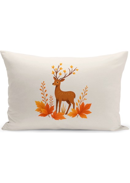 Sonbahar Ekose Serisi Çift Tarafı Baskılı Kırlent Kılıfı (Halloween Autumn Cushion Cover) fiyatları
