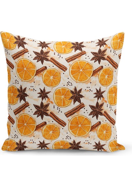 Sonbahar Ekose Serisi Çift Tarafı Baskılı Kırlent Kılıfı (Halloween Autumn Cushion Cover)