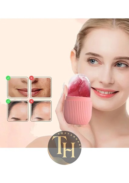 Buz Silindiri Yüz, Göz Altı ve Boyun Masajı Cilt Bakımı Silikon Buz Kalıbı Soğuk Terapi Masaj Aleti modelleri