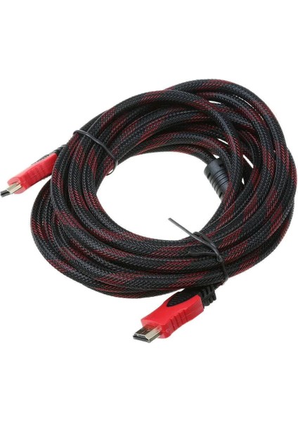 Büro Ev Ofis Yazlık Için 3mt Golden Uçlu Örgülü Televizyon Bilgisayar Full Hd HDMI Bağlantı Kablosu indirimleri