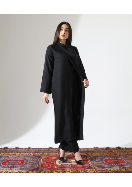 Asimetrik Hakime Yaka Tunik Tesettür Takım fırsatları