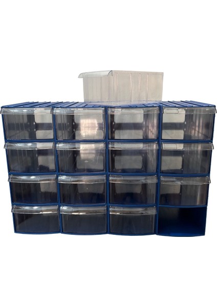 Plastik Çekmeceli Kutu 16 Çekmeceli 750-M modelleri