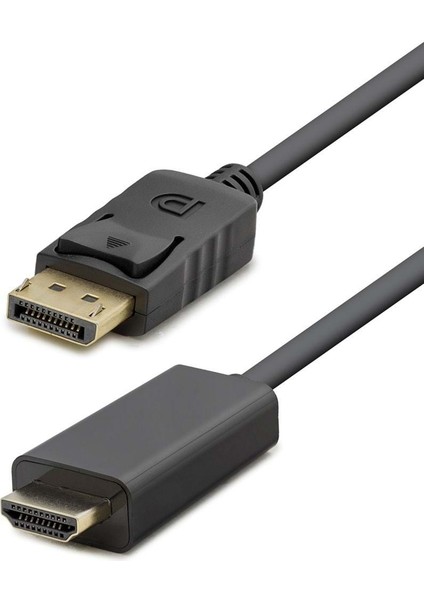 Büro Ev Ofis Için 180CM 4K 30HZ Siyah Dısplay To HDMI Kablosu