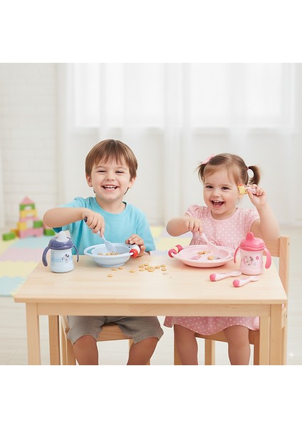 Kbobaby Disney Bebek Minnie Abc Bölmeli Tabak Diş Kaşıyıcı Boncuklu modelleri