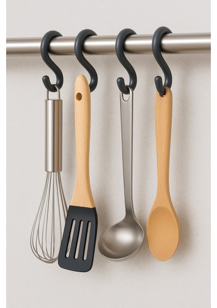 Siyah Plastik Askı S Kanca Mutfak ve Banyo Için Aksesuar S Kanca modelleri