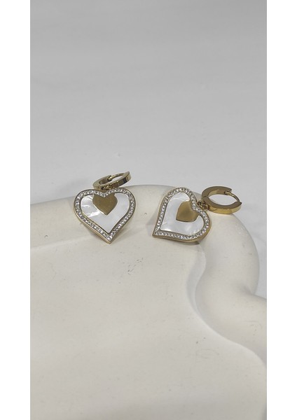 Stainless Steel Kalpli Model Sallantılı Gold Kadın Çelik Küpe fiyatları