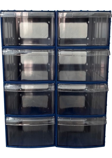 Plastik Çekmeceli Kutu 8 Çekmeceli 750-M