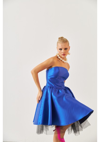 Ziberlin Straplez Kloş Etek Abiye fiyatları