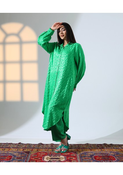 Büyük Beden Saten Işleme Uzun Sofia Keten Tesettür Takım fırsatları