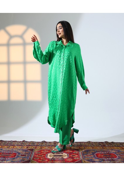 Büyük Beden Saten Işleme Uzun Sofia Keten Tesettür Takım indirimleri