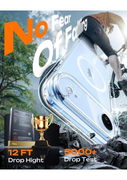 iPhone 17 Air Kılıf Magsafe Wireless Kablosuz Şarj Destekli Sert Şeffaf Darbe Emici Kapak fiyatları