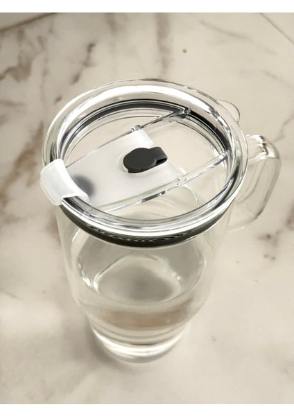 1200 ml Mika Kapaklı Cam Termos – Pipetli Bardak fiyatları