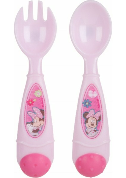 Kbobaby Disney Bebek Minnie Abc Çatal Kaşık Seti