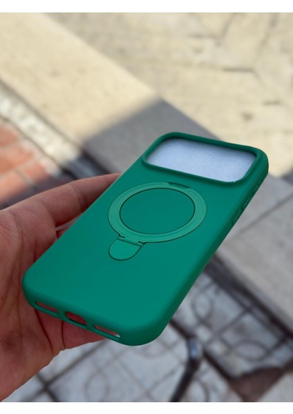 iPhone 17 Pro Max Kılıf Magsafe Manyetik Açılabilir Standlı Halka Ayarlanabilir Liquid Neon Renkli fırsatları