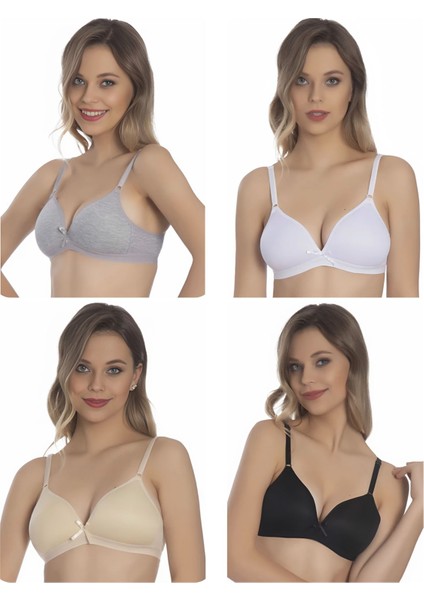 4'lü Asorti Paket Lüks Garson Beden Kız Çocuk Süngerli Alıştırma Sütyen ( Ilk Sütyenim ) ESA41001 fiyatları
