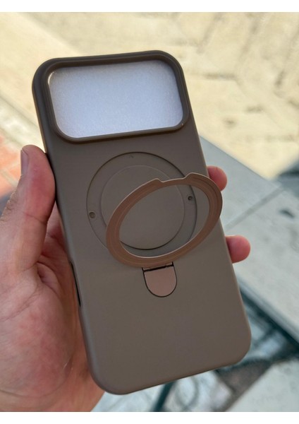 iPhone 17 Pro Max Kılıf Magsafe Manyetik Açılabilir Standlı Halka Ayarlanabilir Liquid Neon Renkli