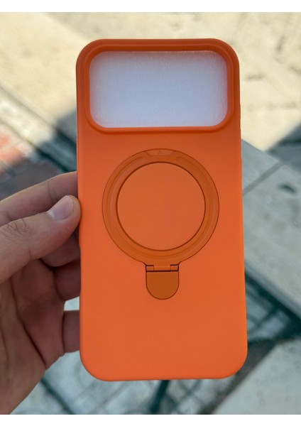 iPhone 17 Pro Max Kılıf Magsafe Manyetik Açılabilir Standlı Halka Ayarlanabilir Liquid Neon Renkli fiyatları