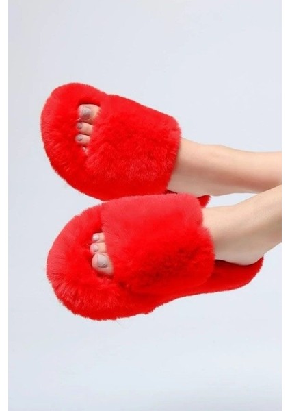 Kadın Ekstra Yumuşak Tüylü Ev Terliği 3cm