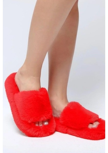 Kadın Ekstra Yumuşak Tüylü Ev Terliği 3cm indirimleri