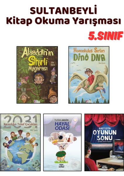 Sultanbeyli Kitap Okuma Yarışması 5.sınıf Kitapları, 5 Kitap Set, 5.sınıf Masal Öykü