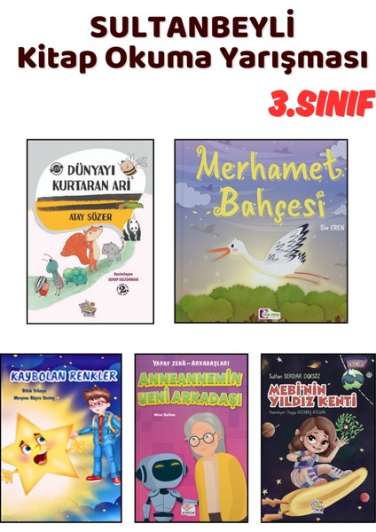 Sultanbeyli Kitap Okuma Yarışması 3.sınıf Kitapları, 5 Kitap Set, 3.sınıf Masal Öykü