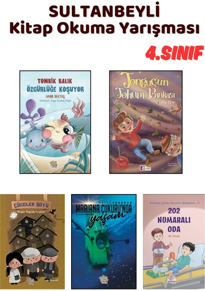 Sultanbeyli Kitap Okuma Yarışması 4.sınıf Kitapları, 5 Kitap Set, 4.sınıf Masal Öykü