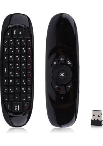 Kablosuz Fare Klavye Air C120 + Qwerty + 6 Eksen Jiroskop – Android / Pc / Smart Tv Uyumlu fiyatları