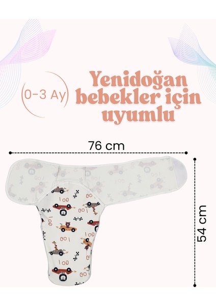 Erkek Bebek Kundak | %100 Pamuk Bebek Uyku Tulumu 0-3 Ay Yenidoğan, Alt Fermuarlı Kolay Bez Değişimi fırsatları