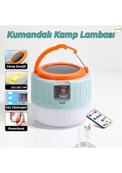 Solar LED Kumandalı Kamp Lambası fırsatları