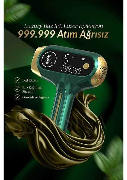 Kuvars Lamba Buz Ipl Lazer Epilasyon 999.999 Atım Ağrısız Vücut Yüz Cihazı Çok Fonksiyonlu Otomatik