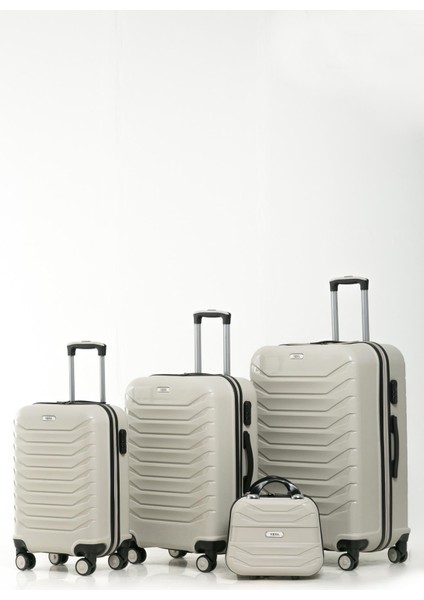 Celonia Yefa Pp Polipropilen Kırılmaz Kabin & Orta & Büyük Boy 3'lü Valiz Seti