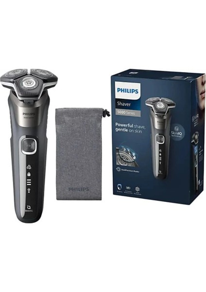 Phılıps 5000 Serisi Skin Iq Teknolojisi,tıraş Makinesi,sinekkaydı Tıraş,,ıslak ve Kuru Kullanım,hassas Düzeltici, S5887/10