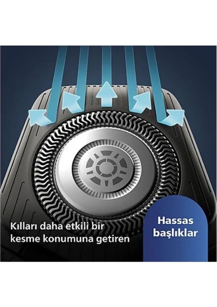 Phılıps 5000 Serisi Skin Iq Teknolojisi,tıraş Makinesi,sinekkaydı Tıraş,,ıslak ve Kuru Kullanım,hassas Düzeltici, S5887/10