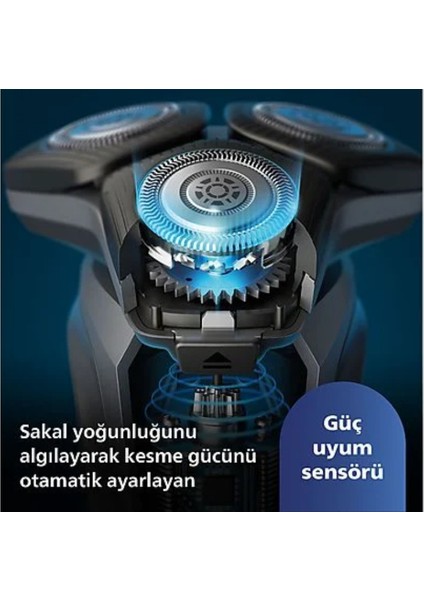 Phılıps 5000 Serisi Skin Iq Teknolojisi,tıraş Makinesi,sinekkaydı Tıraş,,ıslak ve Kuru Kullanım,hassas Düzeltici, S5887/10