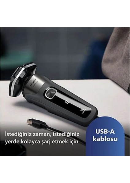 Phılıps 5000 Serisi Skin Iq Teknolojisi,tıraş Makinesi,sinekkaydı Tıraş,,ıslak ve Kuru Kullanım,hassas Düzeltici, S5887/10