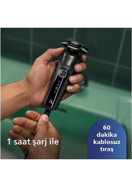 Phılıps 5000 Serisi Skin Iq Teknolojisi,tıraş Makinesi,sinekkaydı Tıraş,,ıslak ve Kuru Kullanım,hassas Düzeltici, S5887/10