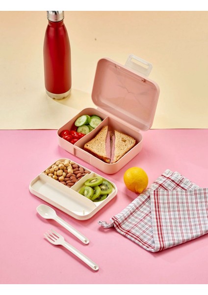 5 Bölmeli Kaşıklı ve Çatalı Beslenme Saklama Kabı – Bölmeli Öğle Yemeği Kutusu fiyatları