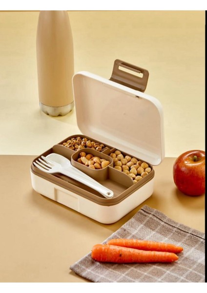 5 Bölmeli Kaşıklı ve Çatalı Beslenme Saklama Kabı – Bölmeli Öğle Yemeği Kutusu fırsatları