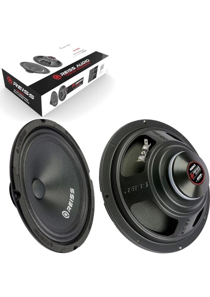 Reıss Audıo RS-M8NX Oto Midrange 20CM 400W Rms 200W 2li